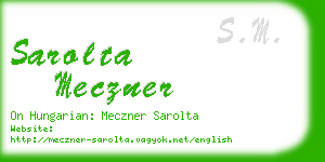sarolta meczner business card